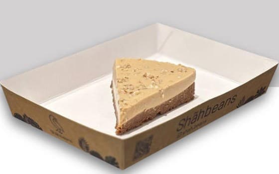 چیز کیک پروتييني کره بادام زميني